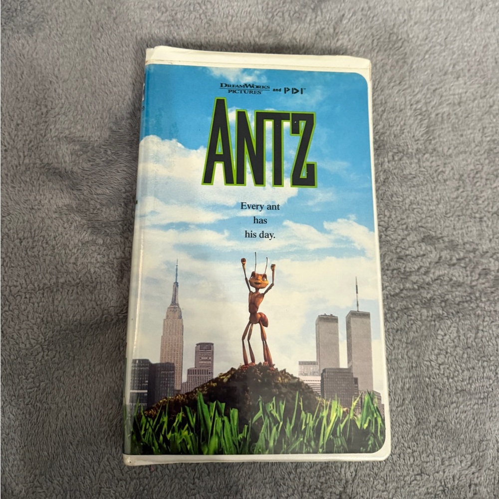 Antz VHS Tape with Blue Cover